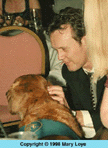 Anthony Head and dog