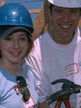 Alyson Hannigan and Alexis at Habitat for Humanity