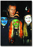 TV star Tony Head with Halloween Horrors - Alice, Georgia and Sophie