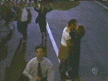 Giles kissing Joyce outside the warehouse